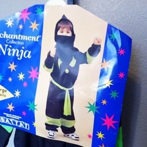 Kids Vintage Ninja Halloween Costume Size 7/8